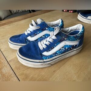 Vans sk8 low Blue and White Kids Shoes